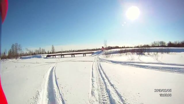 Покатушки на Ski-Doo Тундра 550 (март 2013) смотреть онлайн