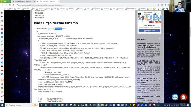 21.VIP5_Hướng dẫn tạo mọi job quản trị Oracle Databsae (5 package) | Trần Văn Bình Master смотреть онлайн