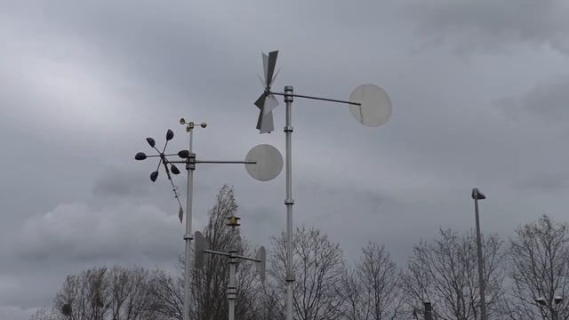 Датчики силы ветра для центра управления работы ветряков в Берлине. смотреть онлайн