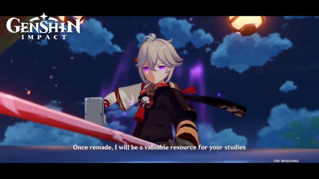 Kazuha & Isshin Blade Cutscene | Forging The Red Sword | Genshin Impact смотреть онлайн