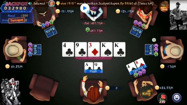 ♧.CARANYA TUNGGU TURUN KARTU^FLUSH^ DI TEXAS HOLDEM/POKER DOMINO.♧ смотреть онлайн