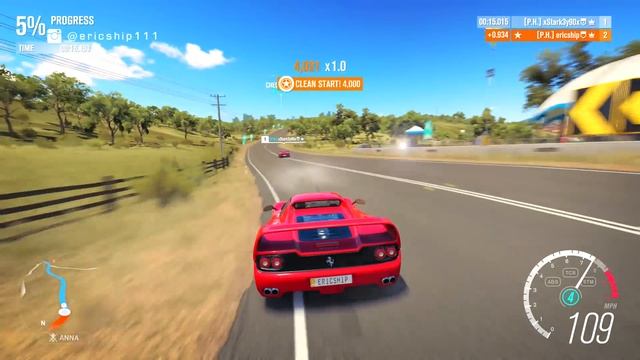Forza Horizon 3 - Ferrari F50 GT Race vs Road Challenge!!! (w/xStark3y90x) смотреть онлайн