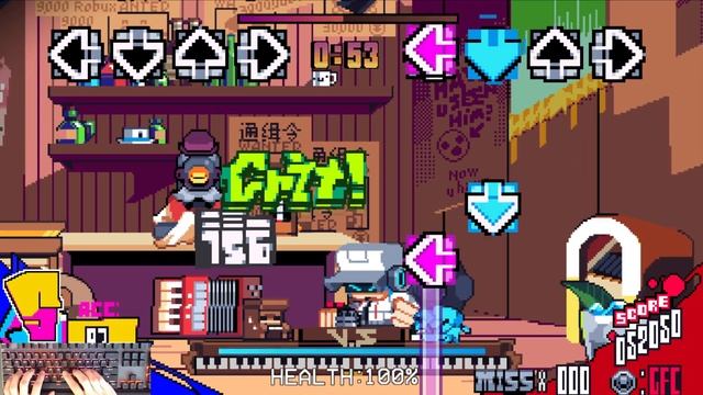 FNF Mad Virus Attack V2 8-Bit - Quickdraw (FC) (4k)