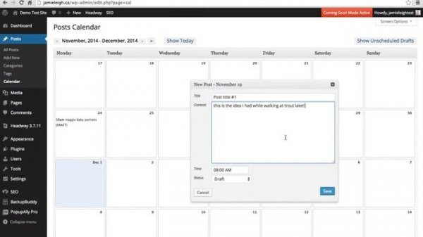 WordPress Whip | WordPress Editorial Calendar Plugin