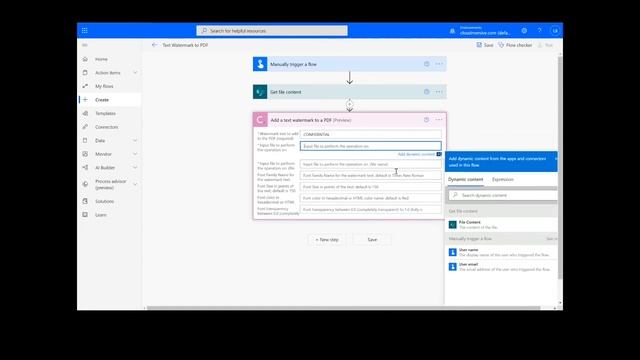 How to add a Text Watermark to a PDF in Power Automate and Logic Apps смотреть онлайн