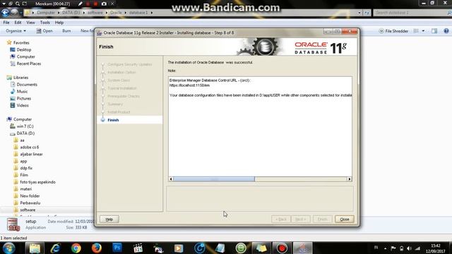 Tutorial install Oracle Database 11g смотреть онлайн