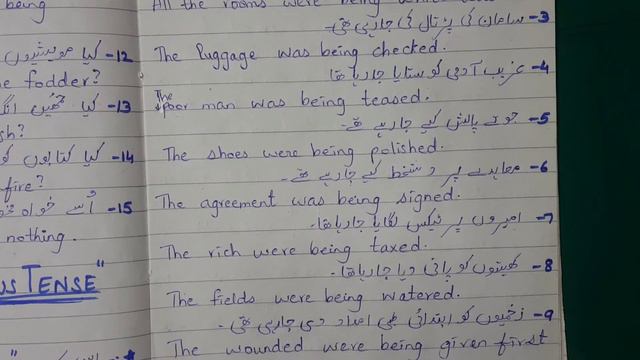 Past Continuous Tense [Passive voice] in Urdu/Hindi | English Grammar [Guide] explained | lwk смотреть онлайн