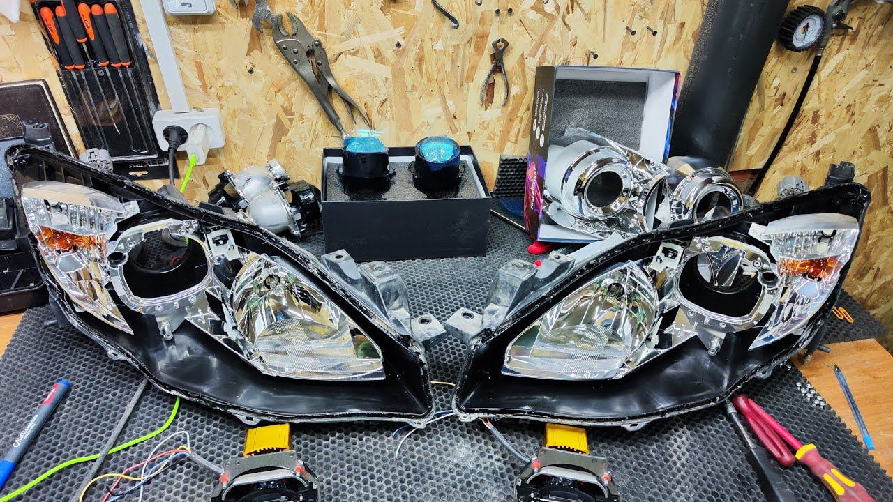 Bi-led линзы AOZOOM 5 поколения. Установка bi-led линз на Mazda 3 BL смотреть онлайн