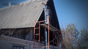 Монтаж печи и дымохода на даче | Сербская печь-камин Ferguss Zeus для дома или дачи  [NordKamin]