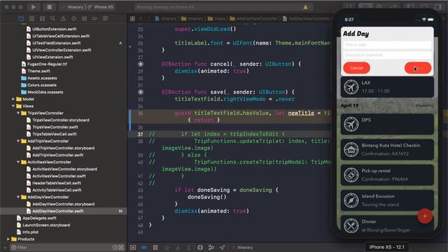 Add New Day and the DRY Principle - Part 31 - Itinerary App (iOS, Xcode 10, Swift 4) смотреть онлайн