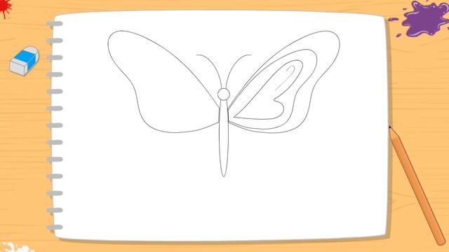 Как Нарисовать Бабочку для Детей. Учимся Рисовать Животных. Рисунки Своими Руками. Уроки Рисования смотреть онлайн