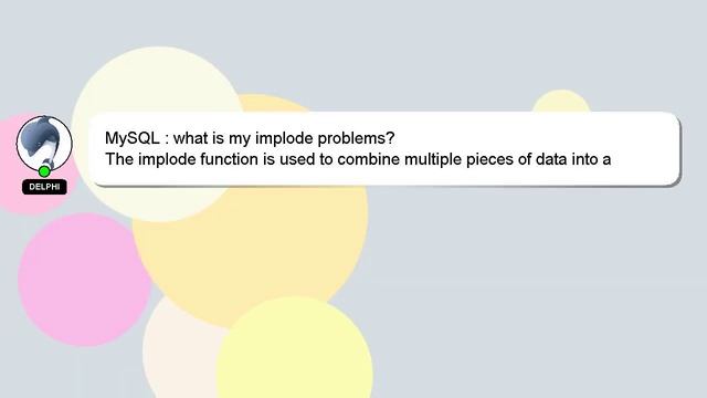 MySQL : what is my implode problems? смотреть онлайн