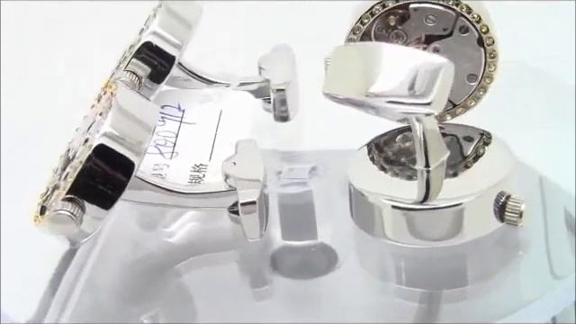 Steampunk Silver & Smoked Crystals Watch Movement Cufflinks - Beour.com item code: 800912 смотреть онлайн