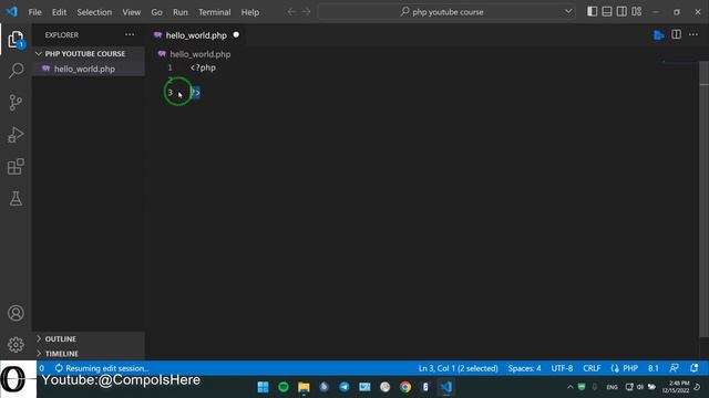 PHP TUTORIAL IN ENGLISH - Session 2 - Serve your project with VSCODE смотреть онлайн