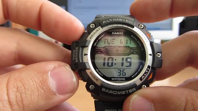 Casio SGW-300H-1A видео-обзор и настройка смотреть онлайн