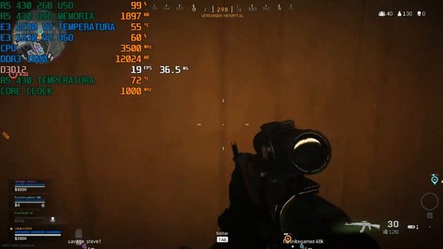TEST CALL OF DUTY WARZONE - DELL R5 430 2GB DDR5 OC - E3 1230 V2 EN EL 2021 смотреть онлайн