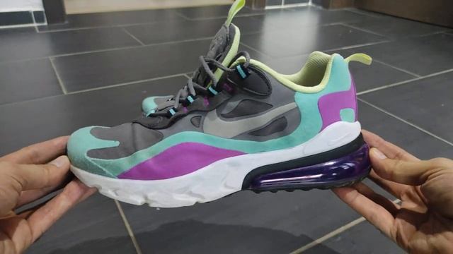 Air Max 270 React GS 'Gunsmoke Aurora Violet' BQ0103 007 (Used) смотреть онлайн