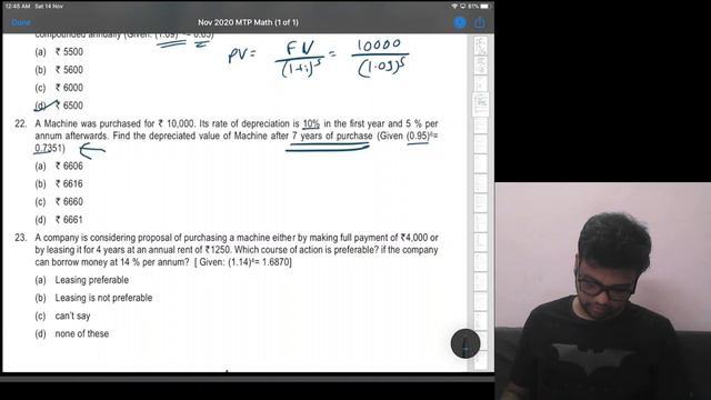 MTP November 2020 | CA Foundation Mathematics | Math Section (Section A) | Mock Test Paper | Q 1-40 смотреть онлайн