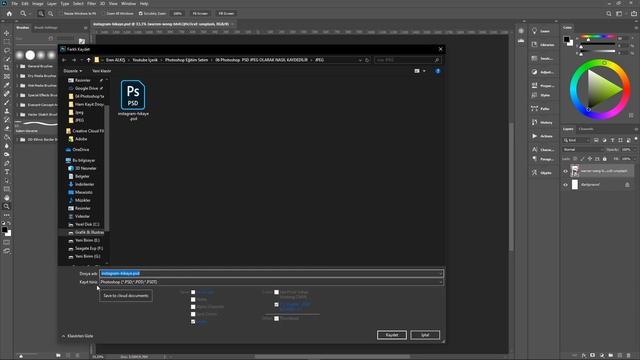 PSD ve JPEG Çalışma Nasıl Kaydedilir? Detaylar Önemli | PHOTOSHOP EĞİTİMİ #06 смотреть онлайн