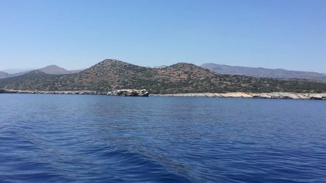 Ираклион, Крит 2015. Остров Спиналонга, чернильное море. Crete, Spinalonga. смотреть онлайн