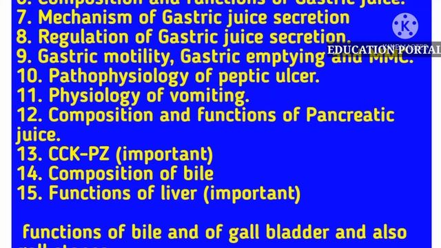 GIT Physiology || Gastrointestinal Tract Physiology || Most Important Questions & Topics || MBBS BD смотреть онлайн