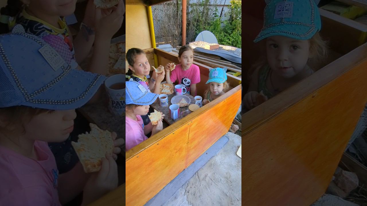 первое чаепитие в домике ! #shorts смотреть онлайн