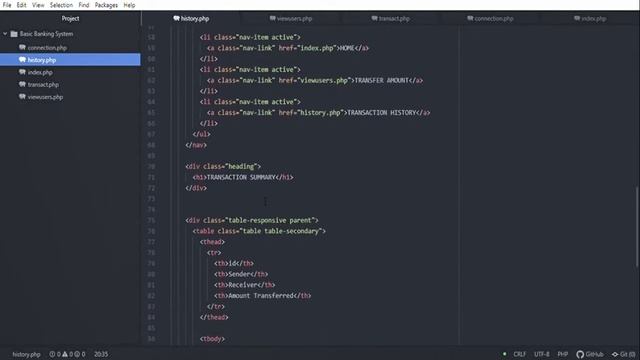 Basic Banking System using PHP and Mysql. #GRIPAPRIL21. смотреть онлайн