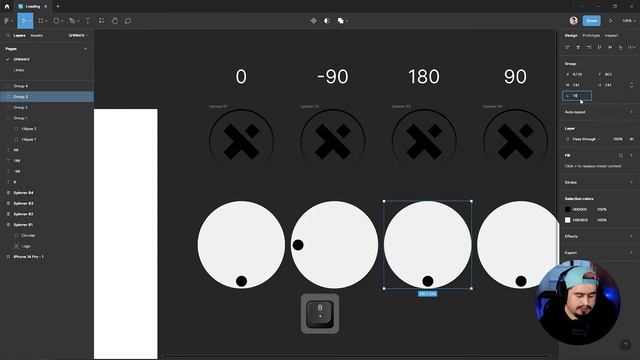 Spinner no Figma com After Delay e Smart Animate смотреть онлайн