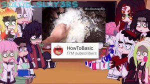 Hashiras and Uppermoons + Muzan react to HowToBasic