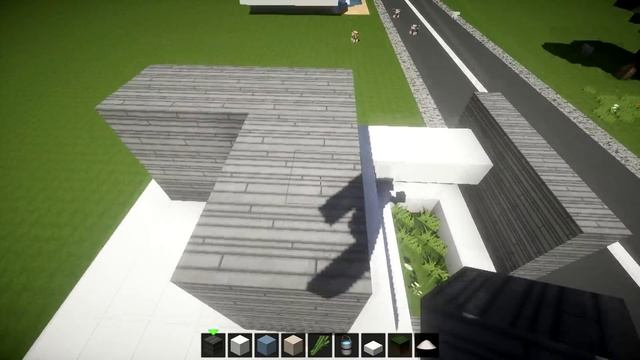 Майнкрафт Дом - Как построить Модерн Дом в Minecraft 13x13 - Красивый Модерн Дом смотреть онлайн