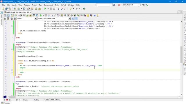 Delphi Grade 11 Query Non SQL Epy 4 смотреть онлайн