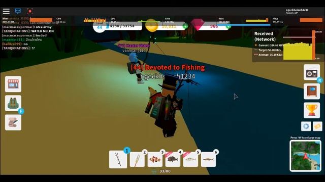 Roblox Fishing Simulator: Catch a Large Tigerfish and a Large Piranha смотреть онлайн