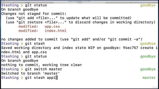 005 Git Stash Apply смотреть онлайн