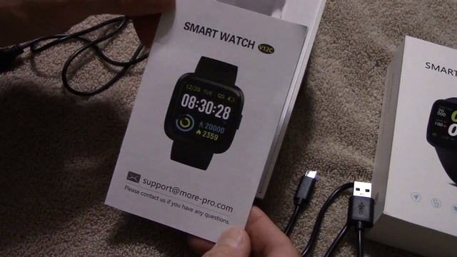 FITVII Health & Fitness Smart Watch with blood pressure смотреть онлайн