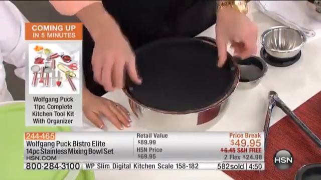 Wolfgang Puck 14pc Stainless Steel Mixing Bowl Set