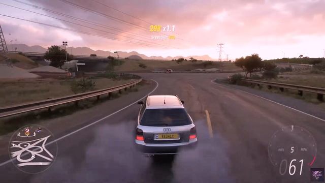 Forza horizon 5 - AUDI RS4 Avant drift training part 1 смотреть онлайн