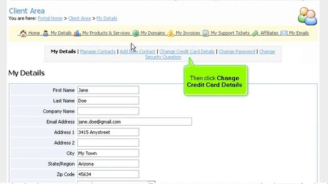 How to update your billing information in WHMCS - WHMCS Tutorial presented by KVCHosting.com смотреть онлайн