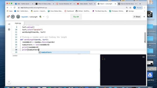 Python (part 9): Using length and looping смотреть онлайн