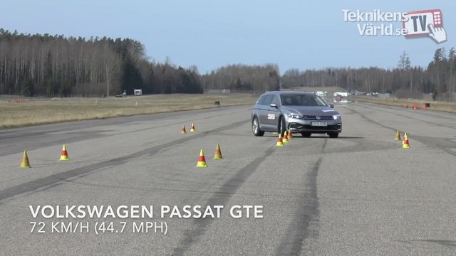 Volkswagen Passat GTE fails the moose test смотреть онлайн