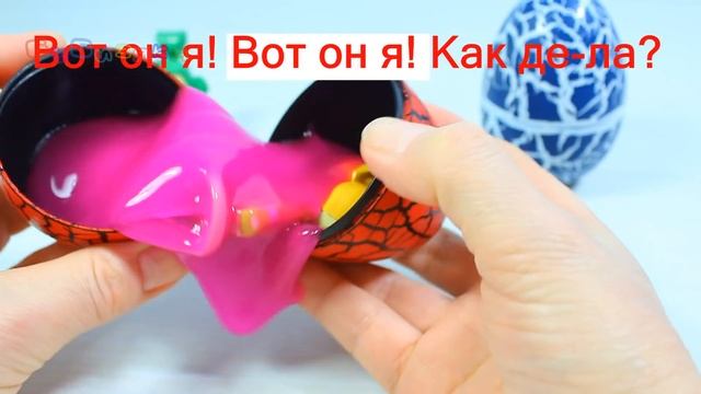 Поём в Караоке Песенку про Пальчики на русском Slime Лизун Кинетический песок Учим цвета смотреть онлайн