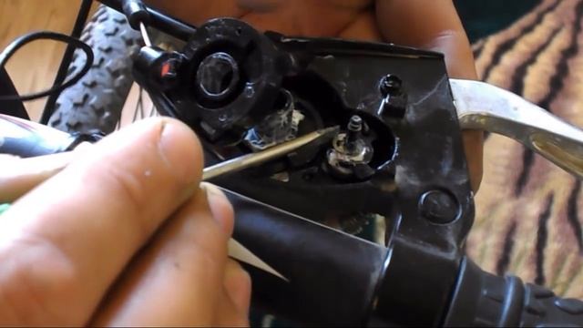 Моноблок переключатель Shimano на 7 скоростей, как разобрать и собрать.