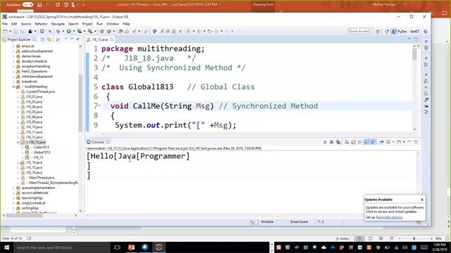 CSE1322S03L20 Thread and Multithreading Discussion Continued with Java and C# смотреть онлайн