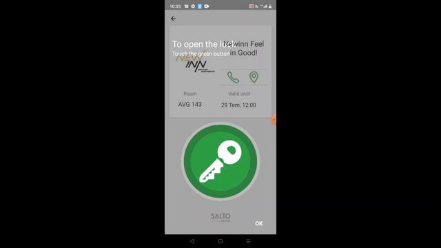 NEW INN - Salto Mobile Key Instructions for ANDROID смотреть онлайн