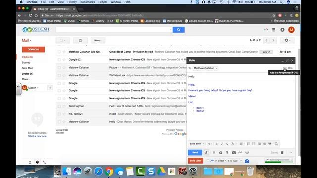 Composing an Email смотреть онлайн