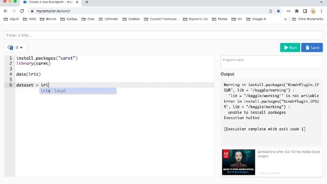 Consider the inbuilt iris dataseti) Create a variable “y” and attach смотреть онлайн