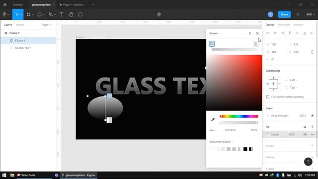 Figma Glass Text | Text Glassmorphism