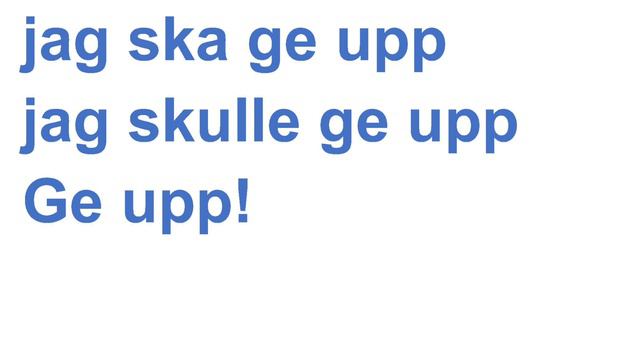 Dag 104 Fem ord per dag 4 verb och 1 adjektiv Lär dig svenska - Manus finns i beskrivningen. смотреть онлайн