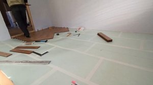 Укладка китайского ламината.Ёлка.