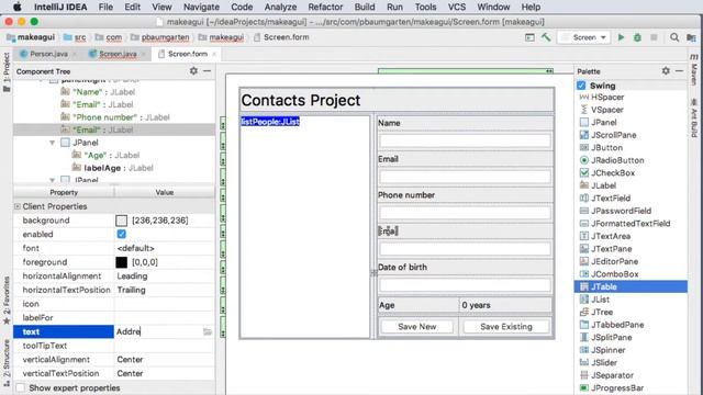 Java GUIs part 6 - JList selection action смотреть онлайн