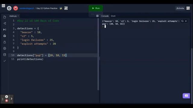 Day 22 Dictionaries & Nesting in Python (Dictionaries Pt2) - Day 22 of 100 Days of Code смотреть онлайн